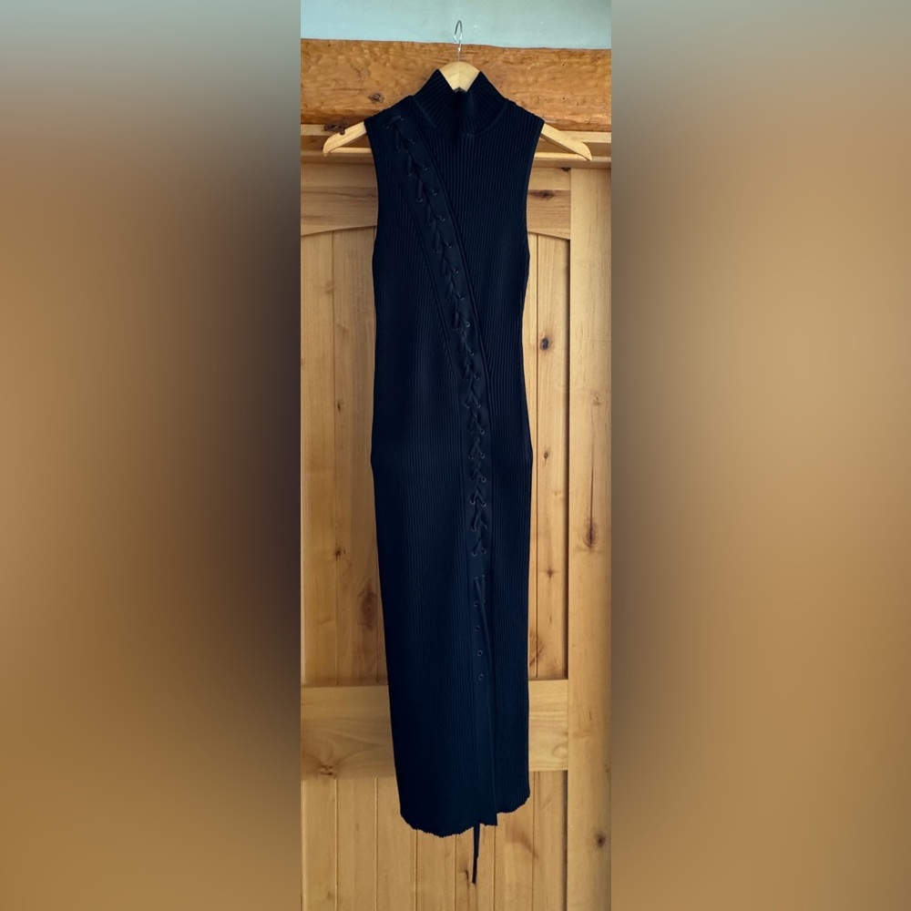 Jonathan Simkhai AVA Black Sexy Long Dress